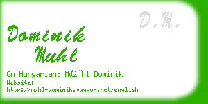 dominik muhl business card